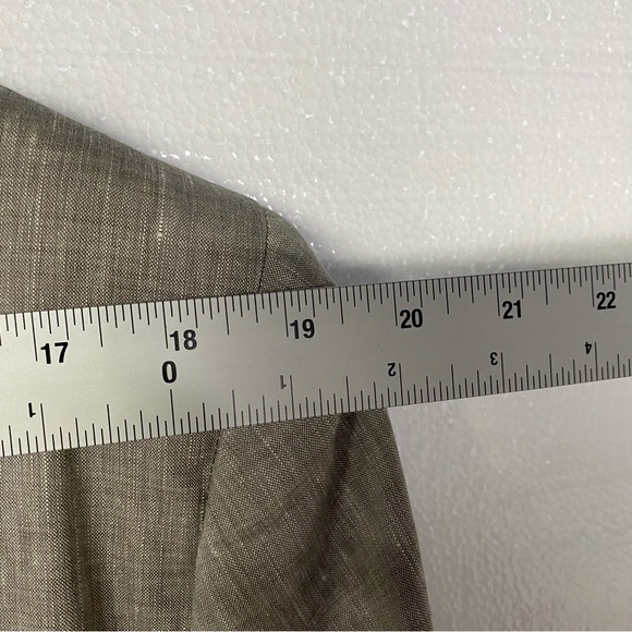 Brooks Brothers Blazer Sport Jacket 44L 36W Linen Wool Blend 1818 Regent Estrato - Picture 13 of 13